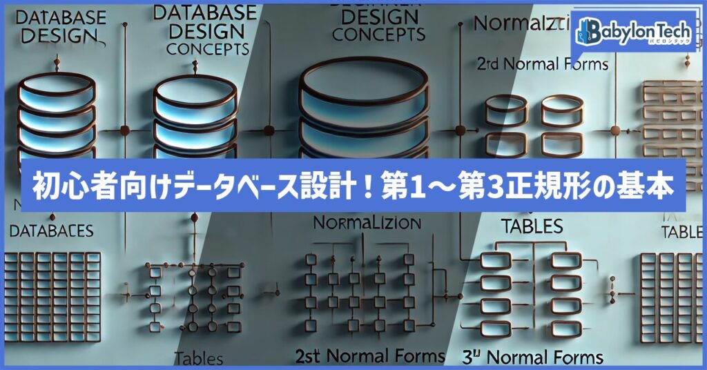初心者向けデータベース設計!第1~第3正規形の基本